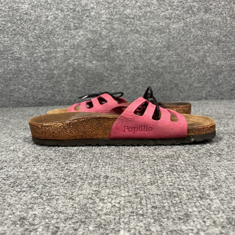 Papillio Birkenstock Lace Slide Sandal Pink EU39 US8.5 Dopamine Rainbow Slip On - Picture 3 of 13